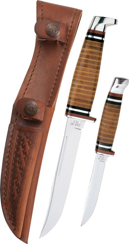 CASE KNIVES LEATHER HUNTER TWO
