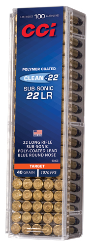 CCI CLEAN 22LR 40GR BLUE POLY